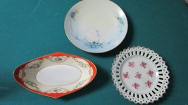 German Lot Of Dishes Antique Original Tirschenreuth Bavaria Cs Lot Of 3 - £47.58 GBP