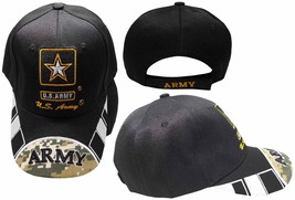 U.S. Army Star Black with ACU Digital Camouflage Camo On Bill 3-D 100% Acrylic A - £9.87 GBP