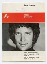 Tom Jones Program Place des Arts Montreal Quebec 1978  - $17.82
