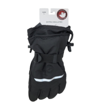 Canada Weather Gear Mens Extra Insulated Gloves Black Fleece Warm Size L... - $32.28