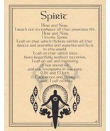 Spirit Invocation Parchment-Like Page for Book of Shadows, Altar! - $32.17 MXN