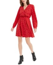 MSRP $80 Maison Jules Printed Fit &amp; Flare Dress Red Size Large - £12.06 GBP