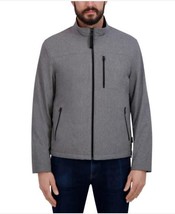 Kenneth Cole Mens Jacket Gray Softshell Full-Zip Stretch Pockets Sherpa ... - $1,270.56 MXN