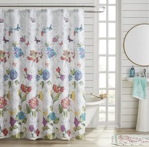 NWT Pioneer Woman Blooming Bouquet Floral Embroidered Bath Shower Curtains - £23.73 GBP