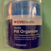 Weekly Pill Organizer ~ 7 Daily Pill Planners ~ 4 Times A Day Med Storage Blue - £11.77 GBP