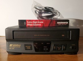 Vintage Sansui VCR VHS Video Cassette Player AC/DC VCP1506 No Remote Tested - $65.33