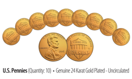 Pennies 20qty 2010 2024kt 20gold 20plated thumb200