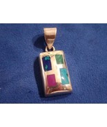 925 sterling silver silpada Mix Gemstone Pendant Free Shipping - $29.99