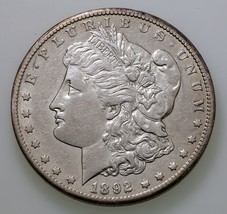 1892-CC $1 Silver Morgan Dollar in Extra Fine XF Condition, Light Gray C... - £622.18 GBP