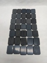 Lot Of (35) Gray Wargaming Miniature Bases 1 1/4&quot; X 1&quot; - £10.41 GBP