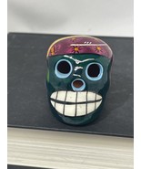 Talavera Day of the Dead Skull Cute Guerrero Handmade Mexican Pottery - $11.30