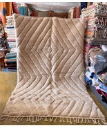 large Moroccan WHITE Berber Rug – Amazigh Beni Ourain Style (Handmade) - $2,177.47 CAD