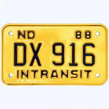 1988 United States North Dakota INTRANSIT Special License Plate DX 916 - £14.91 GBP