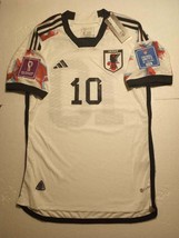 Takumi Minamino Japan 2022 World Cup Qatar Match Slim White Away Soccer Jersey - £86.56 GBP