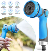 Water Hose Nozzle High Pressure Heavy Duty Garden Hose Attachment With 8 Pattern - £15.14 GBP