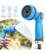Water Hose Nozzle High Pressure Heavy Duty Garden Hose Attachment With 8... - £15.72 GBP
