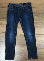 Arizona Jeans Co.Girls 7 Reg Dark Wash Jegging Adjustable Waist Jeans Kids  - £8.14 GBP