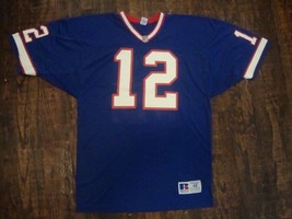 Vintage 90s Buffalo Bills Jim Kelly Russell Athletic Authentic Pro Cut Jersey 48 - £80.20 GBP
