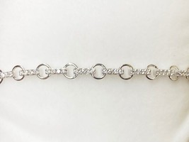 10.22Ct Round Cut Natural Moissanite Tennis Bracelet 14K White Gold Plated  - £248.18 GBP