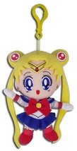 Sailor Moon 5&quot; Plush Doll W/ Backpack Clip Anime Licensed NEW WITH TAGS - $13.98