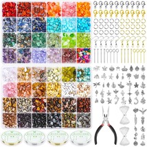 2278Pcs Crystal Beads For Jewelry Making Supplies, 48 Colors Ring Making Kit Cry - £39.95 GBP