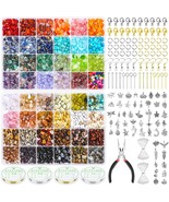 2278Pcs Crystal Beads For Jewelry Making Supplies, 48 Colors Ring Making... - £39.30 GBP
