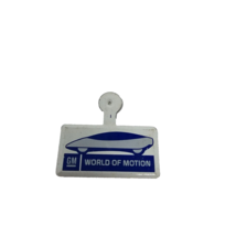 Epcot World Of Motion Foldback Tin Metal Pin Badge General Motors Vintage - £6.87 GBP