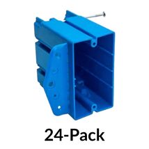 Pack of 24 CARLON (B125AB) 1-Gang New/Old Work Electrical Box 24.5 Cu In... - $62.23