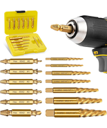 Topec Damaged Screw Extractor Set 13Pcs, Spiral Screw Extractor for Stri... - $441.41 MXN