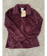 Avalanche Jacket Women Size Medium (M) Maroon Fleece Full Zip Outdoors S... - $55.89 CAD