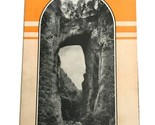 Vtg 1930s Naturale Ponte Di Virginia Hotel Cottage Accommodations Brochure - £9.78 GBP
