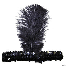Flapper headband-black - $516.01 MXN