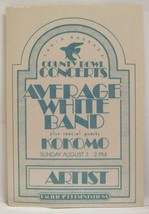AVERAGE WHITE BAND / KOKOMO - VINTAGE ORIGINAL 1970&#39;s CLOTH BACKSTAGE PASS - $20.53 CAD