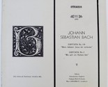 Johann Sebastian Bach: Cantata No. 154/Cantata No. - £16.06 GBP