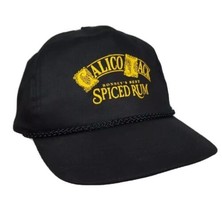 Vtg Calico Jack Spiced Rum &quot;Bonney&#39;s Best&quot; Black Snapback Hat Cap Trucke... - £11.72 GBP