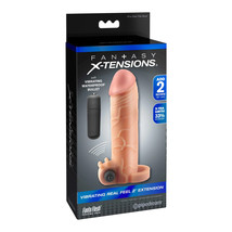 Fantasy X-tensions Vibrating Real Feel 2&quot; Extension Flesh - £35.04 GBP