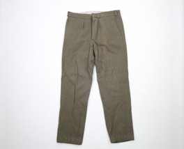 Vtg 80s Mens 32x30 Distressed Serbia Military Wool Field Pants Trousers Green - £43.61 GBP