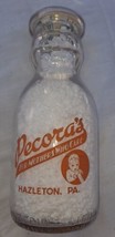 RARE Pecora’s Hazelton PA Babyface Baby Face Pyro Pint Milk Bottle Mothe... - $32.71