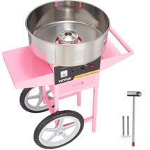 VEVOR Electric Cotton Candy Machine with Cart, 1000W, Stainless Steel Bo... - $255.06 CAD