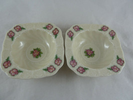 Hokenberg Bavaria Frederick &amp; Nelson 4&quot;- 4.5&quot; bowl trinket dish pink floral - £12.50 GBP