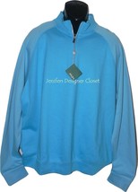 NWT BOBBY JONES Golf  M Pima cotton pullover 1/4 zip monogram neck sharp... - £43.95 GBP