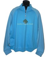 NWT BOBBY JONES Golf  M Pima cotton pullover 1/4 zip monogram neck sharp... - £43.57 GBP