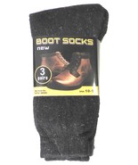 Mens Warm Thermal Socks (3 Pair) Keeps Feet Warmer Longer Winter Snow gear - $10.77 CAD