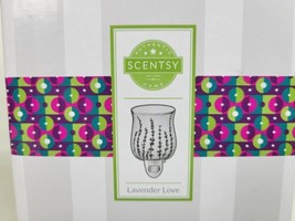 NIOB Scentsy Lavender Love Mini Wax Warmer Crackle Glow Finish - £19.35 GBP
