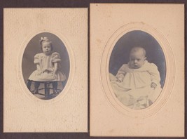 Clara May Sewall Hanscom, dau. of Henry A. Sewall (2) Cabinet Photos (Maine) - £27.51 GBP