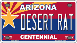 Desert Rat Arizona Centennial Novelty Mini Metal License Plate Tag - £11.82 GBP
