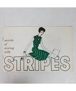 Vintage 1960s Sewing With Stripes by Dan River Fabrics Advertising Booklet - $10.40