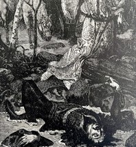 Hugo Van Der Goes Victim Of Unrequited Love 1888 Victorian Antique Print... - $34.99