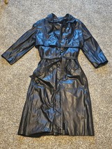 Michael &amp; Helen Full Length Leather Western Ranch Coat Approx Sz Small P... - $99.00