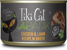 Tiki Pets Cat After Dark Chicken Lamb 5.5oz. (Case of 8) - £39.52 GBP
